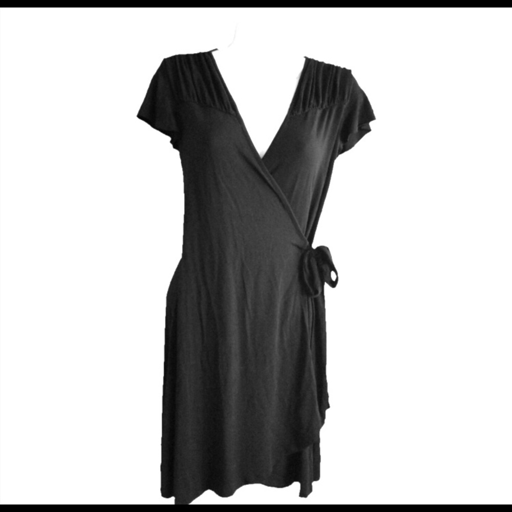 Tart black wrap dress small